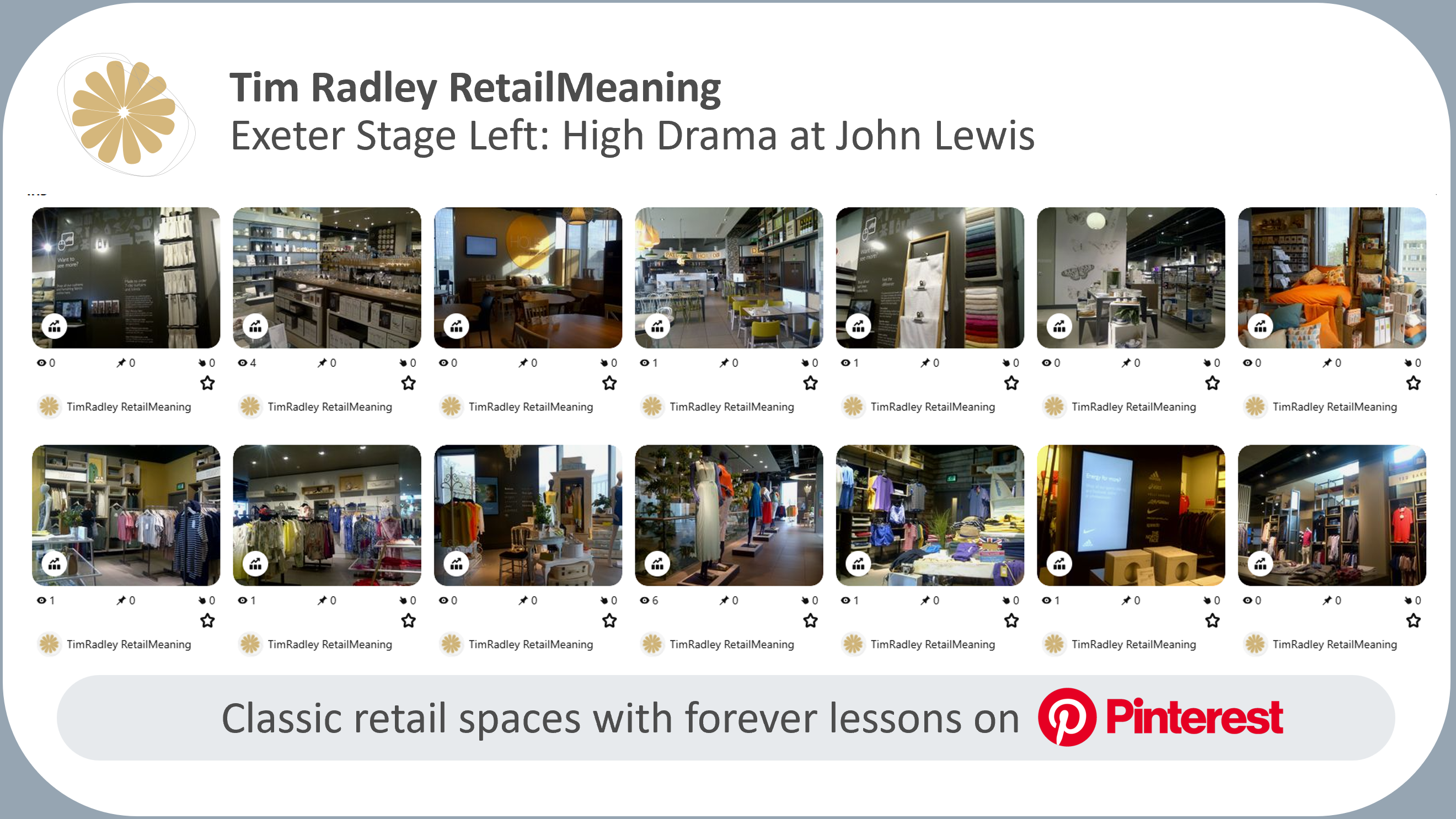 High Drama at John Lewis: Exeter Pinterest Gallery