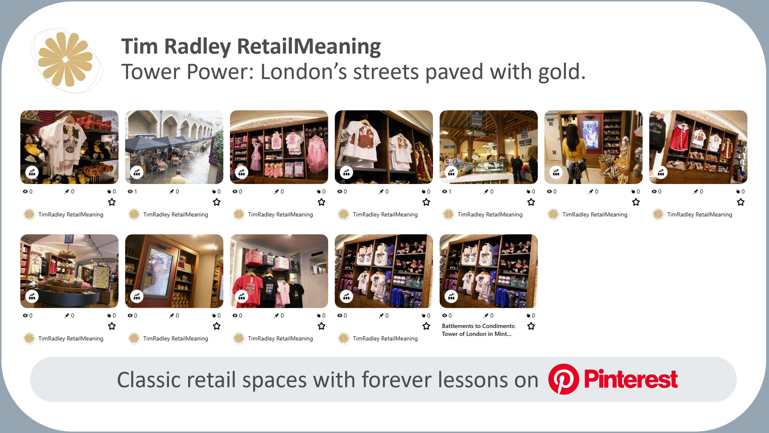 Tower Power: Pinterest Gallery of retail in the Tower of London