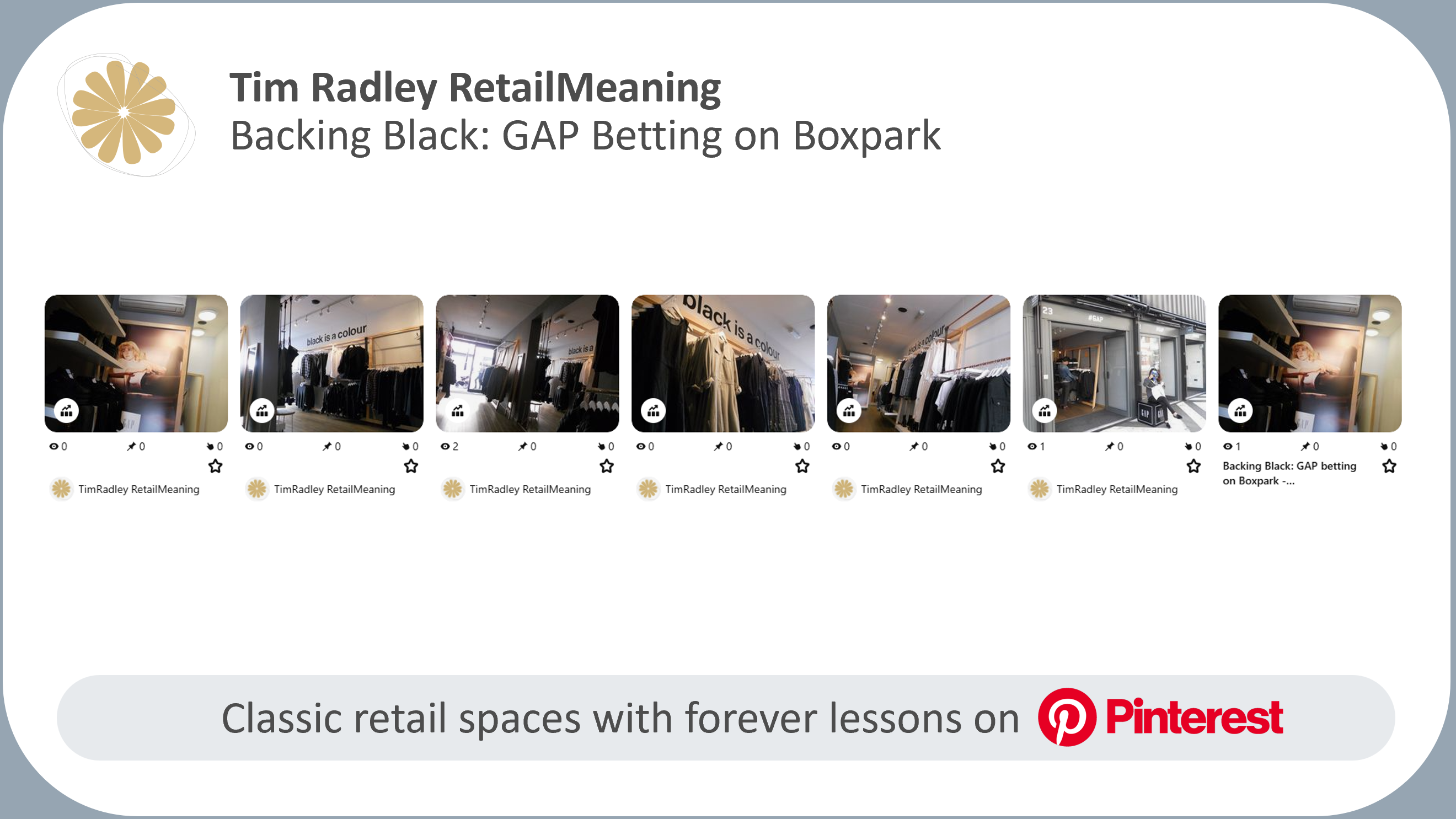 Backing Black: GAP and Boxpark Pinterest Board