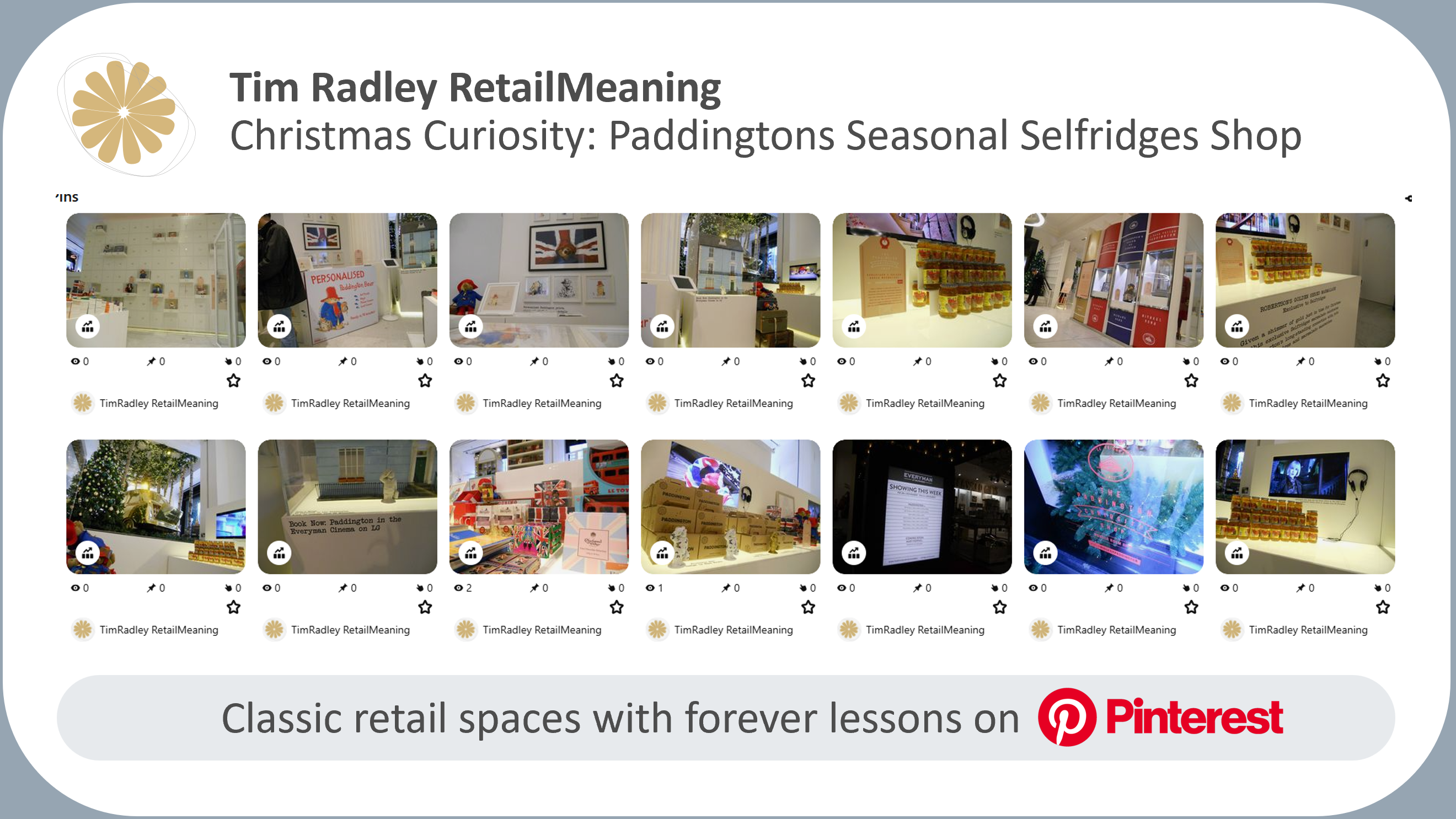 Paddington’s Curiosity Shop at Selfridges: Pinterest board