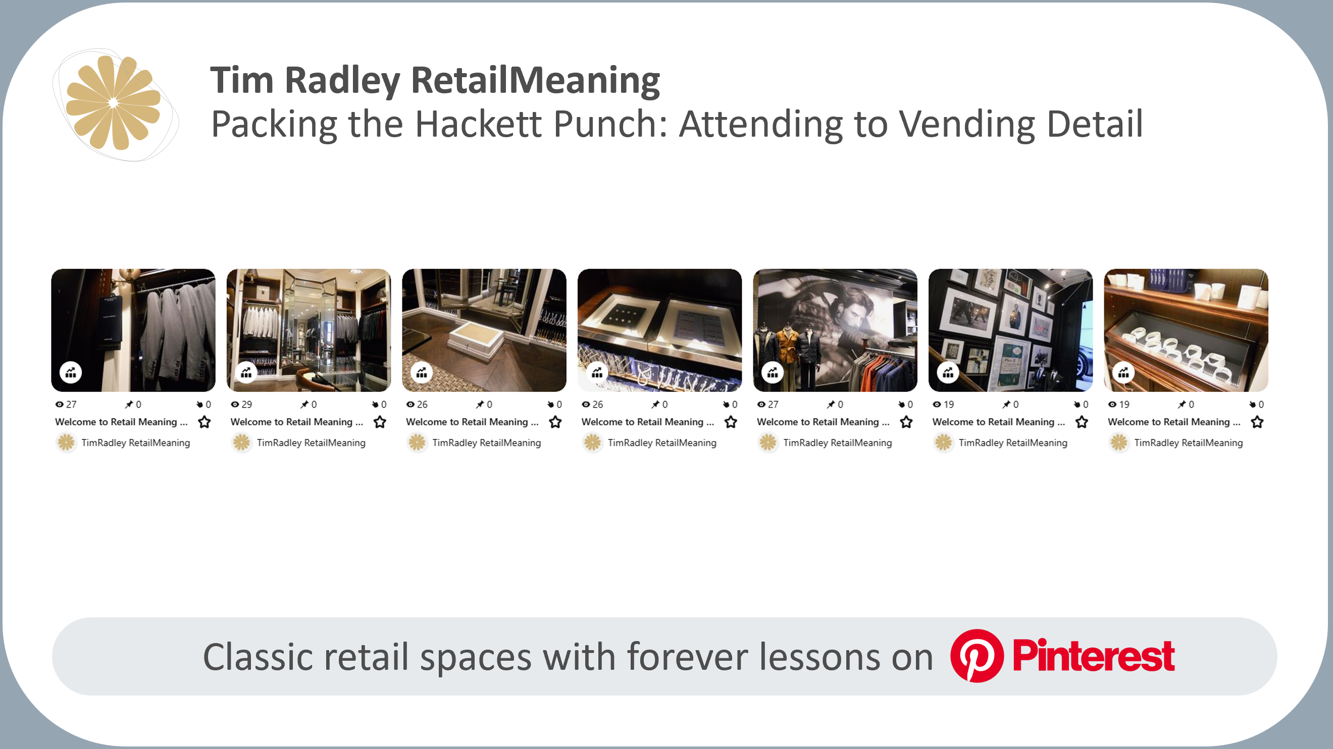 Packing the Hackett Punch: Attending to Vending Detail