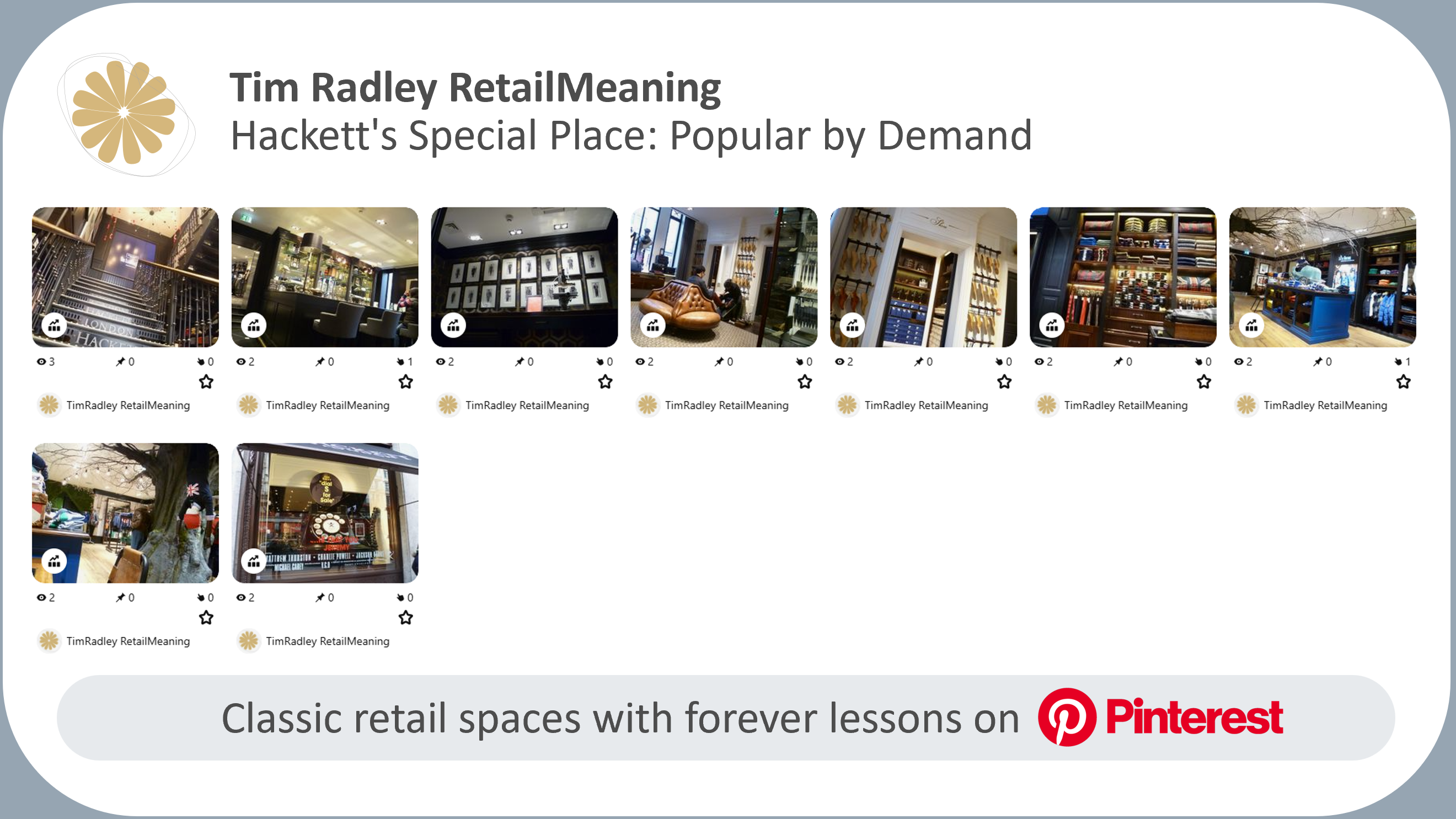 Hackett’s Special Place: Popular Pinterest Gallery by Demand