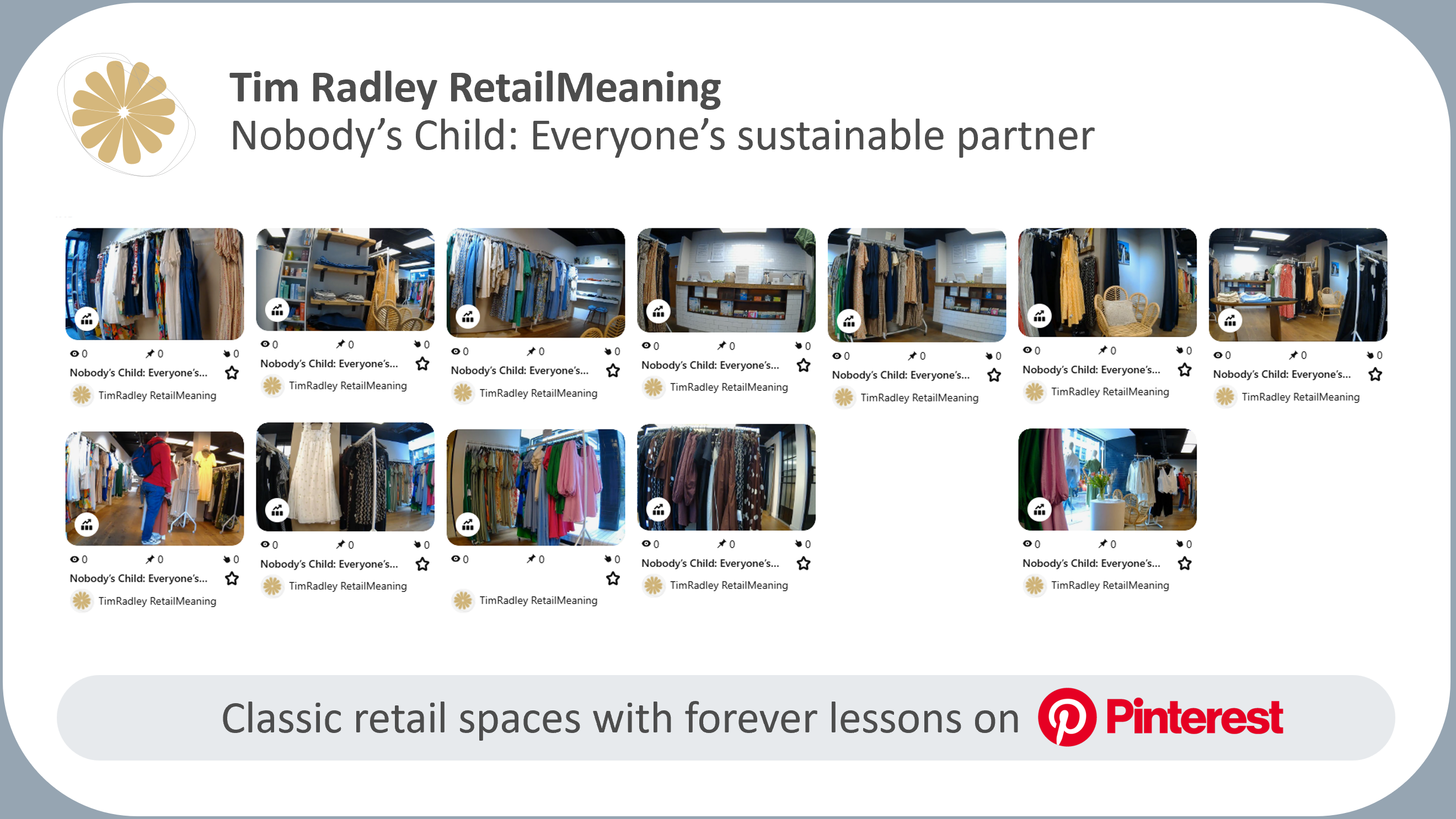 Nobody’s Child: Everyone’s favourite sustainable partner – Pinterest gallery